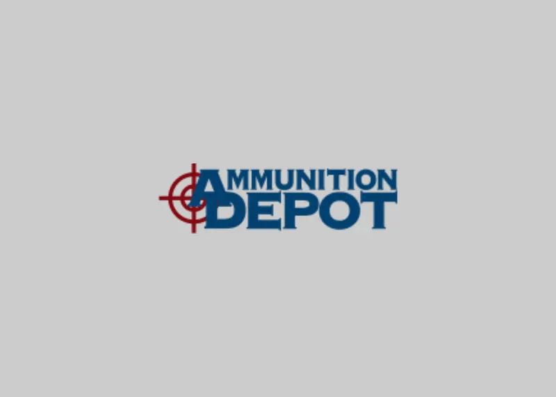 The Ammunition Depot logo: a red target symbol over the letter A, followed by AMMUNITION DEPOT in dark blue capitals.