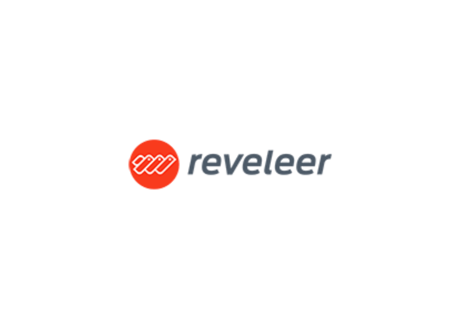 The Reveleer logo: a red circle with three stylized orange figures, next to the text “reveleer” in dark gray.