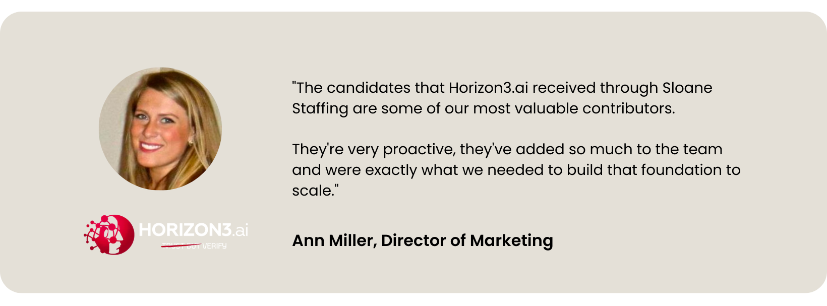 horizon3.ai case study sloane staffing