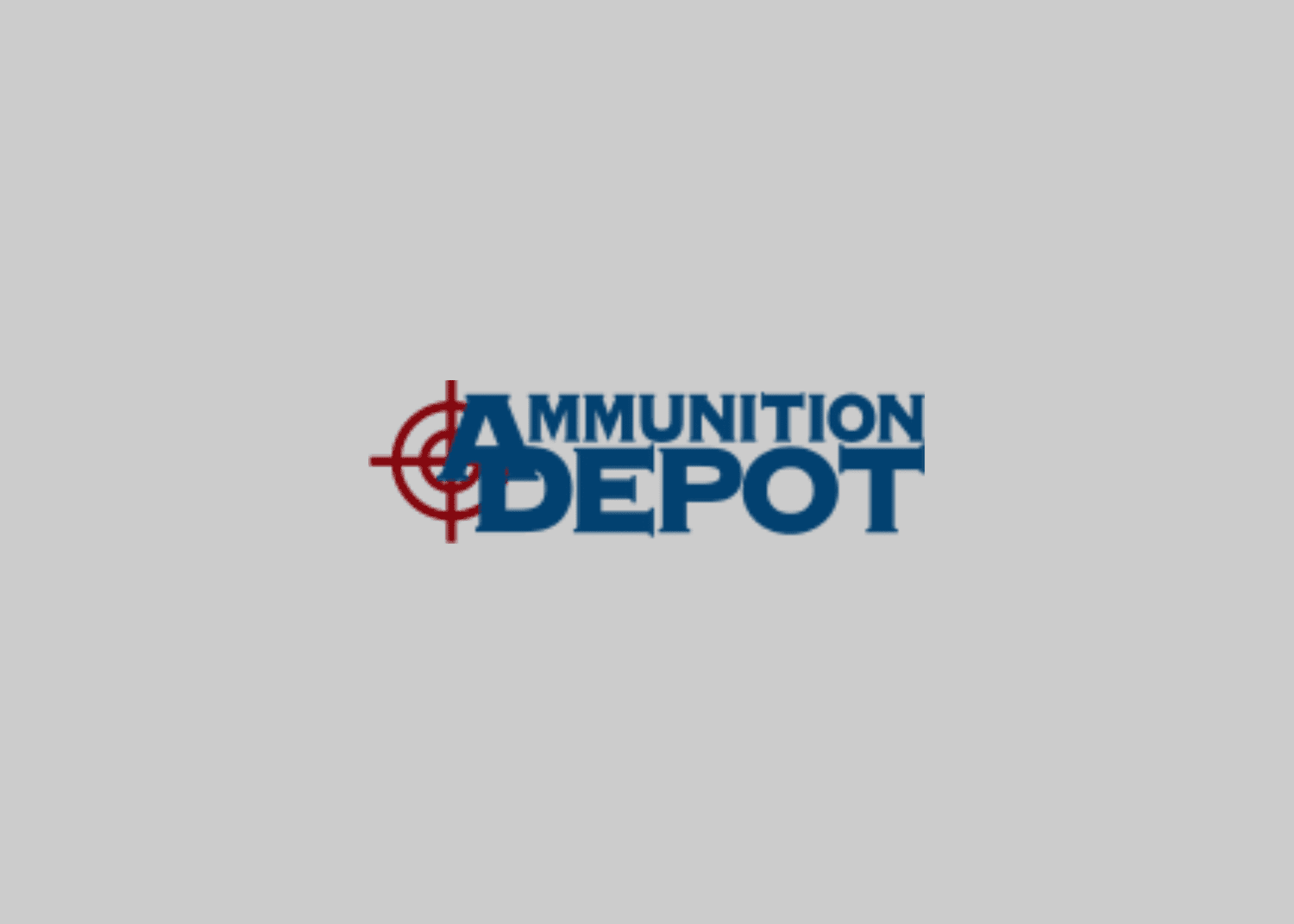 The Ammunition Depot logo: a red target symbol over the letter A, followed by AMMUNITION DEPOT in dark blue capitals.